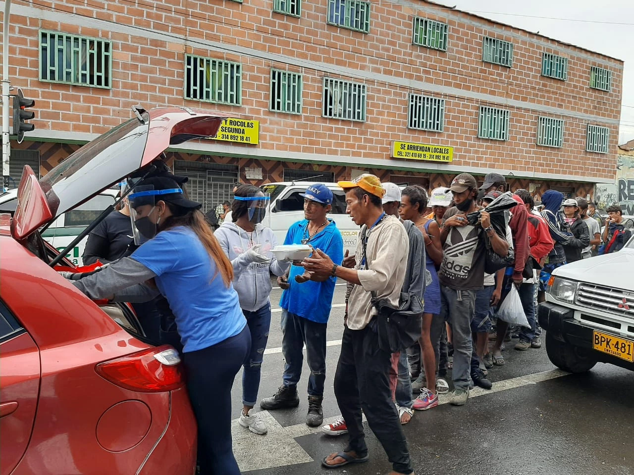 Entrega de donaciones