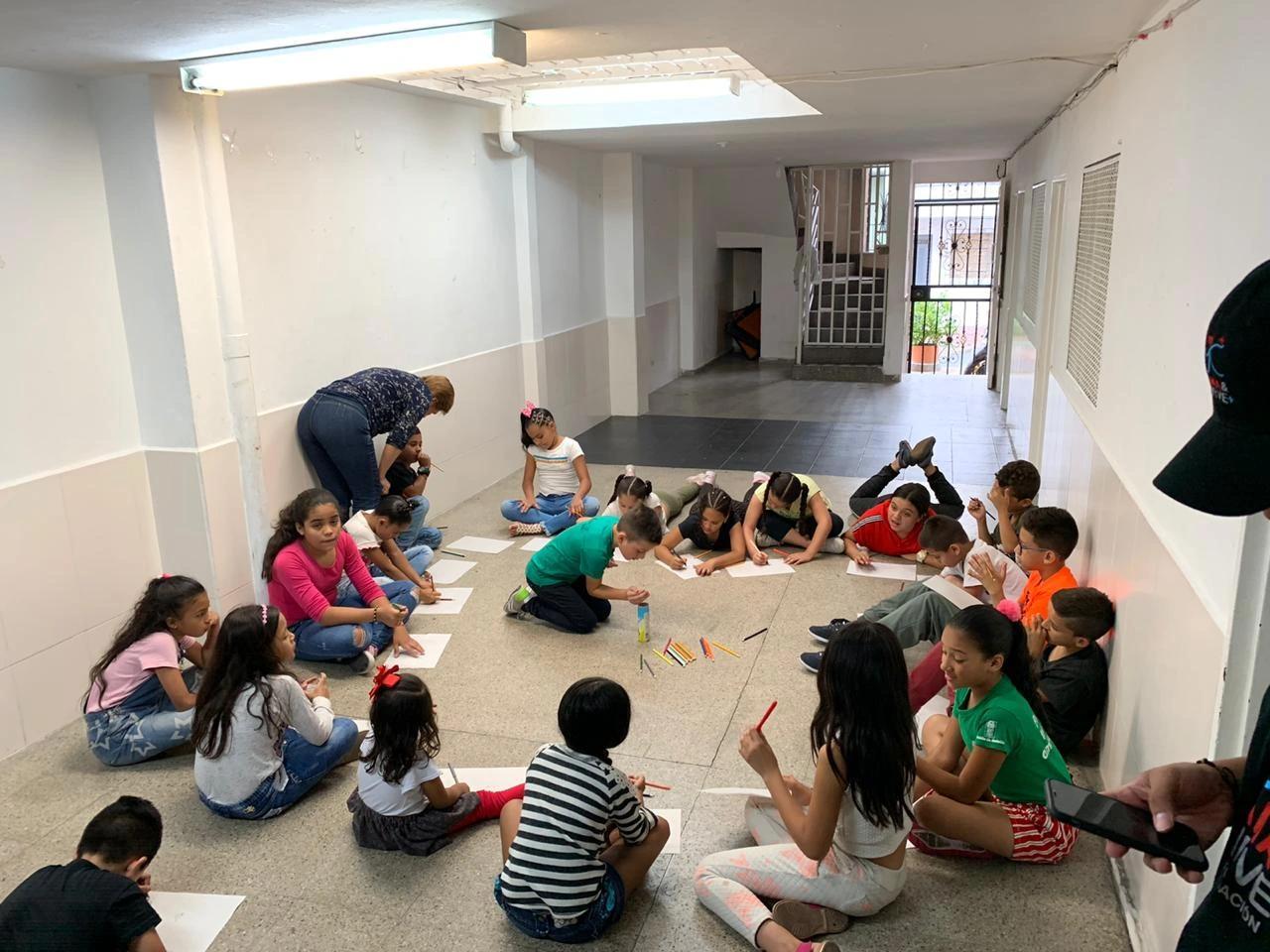 Encuentro con los niños de la fundación